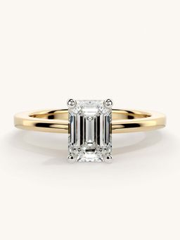 Valanova - Gold Sterling Silver and Certified Lab Grown Diamond 1.00Cts Ring