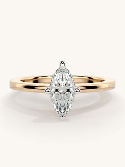 Valanova - Rose Gold Sterling Silver and Certified Lab Grown Diamond 0.50Cts Ring
