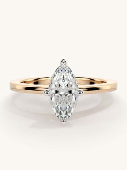 Valanova - Rose Gold Sterling Silver and Certified Lab Grown Diamond 0.75Cts Ring