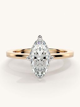 Valanova - Rose Gold Sterling Silver and Certified Lab Grown Diamond 1.00Cts Ring
