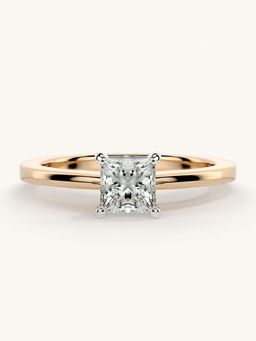 Valanova - Rose Gold Sterling Silver and Certified Lab Grown Diamond 0.50Cts Ring