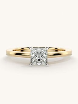 Valanova - Gold Sterling Silver and Certified Lab Grown Diamond 0.50Cts Ring