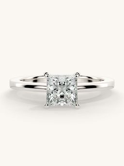 Valanova - White Gold Sterling Silver and Certified Lab Grown Diamond 0.75Cts Ring