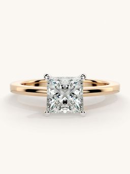 Valanova - Rose Gold Sterling Silver and Certified Lab Grown Diamond 1.00Cts Ring