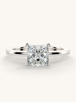 Valanova - White Gold Sterling Silver and Certified Lab Grown Diamond 1.00Cts Ring