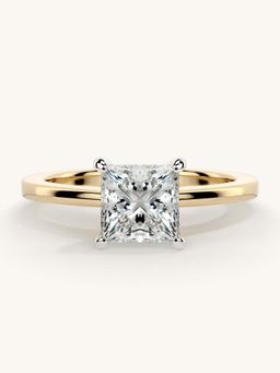 Valanova - Gold Sterling Silver and Certified Lab Grown Diamond 1.00Cts Ring