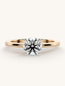 Valanova - Rose Gold Sterling Silver and Certified Lab Grown Diamond 0.75Cts Ring