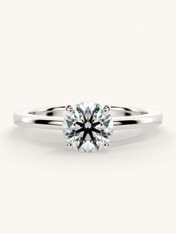 Valanova - White Gold Sterling Silver and Certified Lab Grown Diamond 0.75Cts Ring