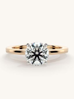 Valanova - Rose Gold Sterling Silver and Certified Lab Grown Diamond 1.00Cts Ring