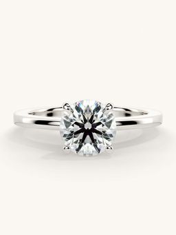Valanova - White Gold Sterling Silver and Certified Lab Grown Diamond 1.00Cts Ring
