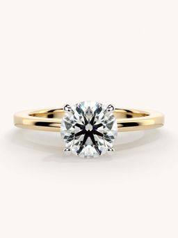 Valanova - Gold Sterling Silver and Certified Lab Grown Diamond 1.00Cts Ring