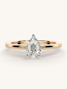 Valanova - Rose Gold Sterling Silver and Certified Lab Grown Diamond 0.50Cts Ring
