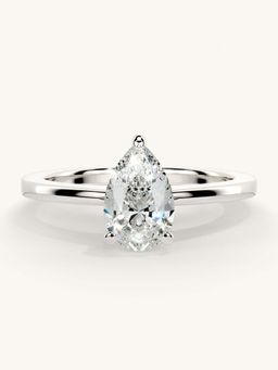 Valanova - White Gold Sterling Silver and Certified Lab Grown Diamond 0.75Cts Ring