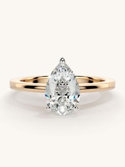 Valanova - Rose Gold Sterling Silver and Certified Lab Grown Diamond 1.00Cts Ring