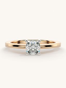 Valanova - Rose Gold Sterling Silver and Certified Lab Grown Diamond 0.50Cts Ring