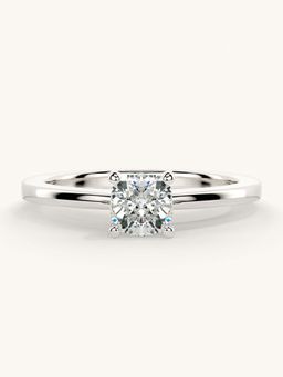 Valanova - White Gold Sterling Silver and Certified Lab Grown Diamond 0.50Cts Ring