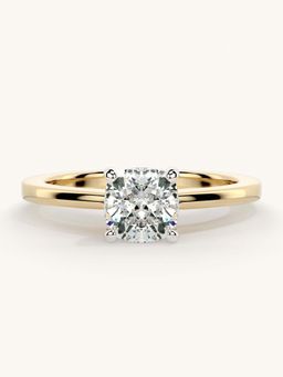 Valanova - Gold Sterling Silver and Certified Lab Grown Diamond 0.75Cts Ring
