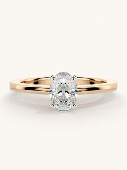 Valanova - Rose Gold Sterling Silver and Certified Lab Grown Diamond 0.50Cts Ring