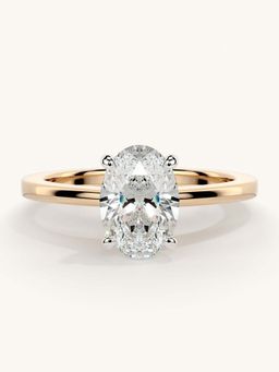Valanova - Rose Gold Sterling Silver and Certified Lab Grown Diamond 1.00Cts Ring