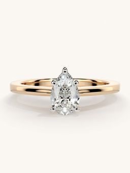 Valanova - Rose Gold Sterling Silver and Certified Lab Grown Diamond 0.50Cts Ring