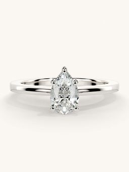 Valanova - White Gold Sterling Silver and Certified Lab Grown Diamond 0.50Cts Ring