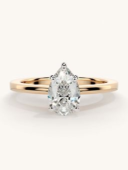 Valanova - Rose Gold Sterling Silver and Certified Lab Grown Diamond 0.75Cts Ring