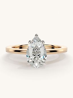 Valanova - Rose Gold Sterling Silver and Certified Lab Grown Diamond 1.00Cts Ring