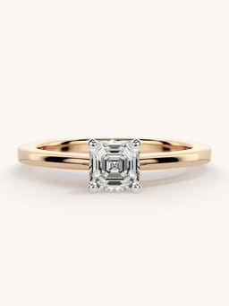 Valanova - Rose Gold Sterling Silver and Certified Lab Grown Diamond 0.50Cts Ring