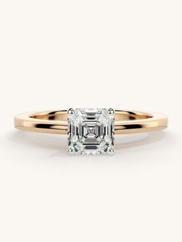 Valanova - Rose Gold Sterling Silver and Certified Lab Grown Diamond 0.75Cts Ring
