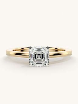 Valanova - Gold Sterling Silver and Certified Lab Grown Diamond 0.75Cts Ring