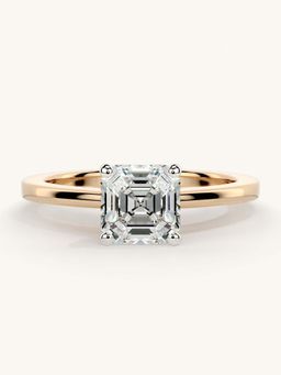 Valanova - Rose Gold Sterling Silver and Certified Lab Grown Diamond 1.00Cts Ring