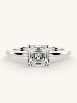Valanova - White Gold Sterling Silver and Certified Lab Grown Diamond 1.00Cts Ring
