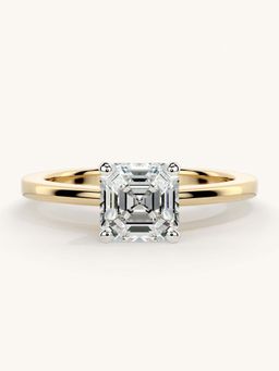 Valanova - Gold Sterling Silver and Certified Lab Grown Diamond 1.00Cts Ring