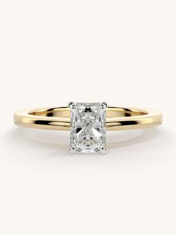 Valanova - Gold Sterling Silver and Certified Lab Grown Diamond 0.50Cts Ring