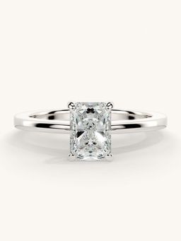 Valanova - White Gold Sterling Silver and Certified Lab Grown Diamond 0.75Cts Ring