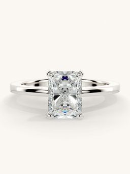 Valanova - White Gold Sterling Silver and Certified Lab Grown Diamond 1.00Cts Ring