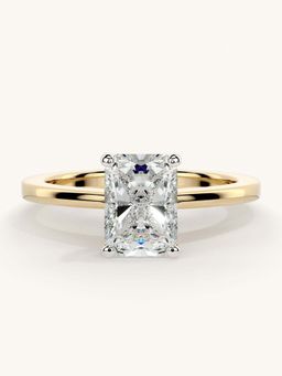 Valanova - Gold Sterling Silver and Certified Lab Grown Diamond 1.00Cts Ring