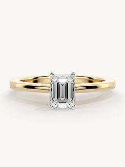 Valanova - Gold Sterling Silver and Certified Lab Grown Diamond 0.50Cts Ring