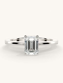 Valanova - White Gold Sterling Silver and Certified Lab Grown Diamond 0.75Cts Ring
