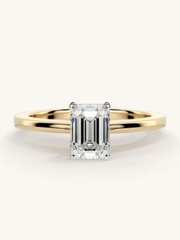 Valanova - Gold Sterling Silver and Certified Lab Grown Diamond 0.75Cts Ring