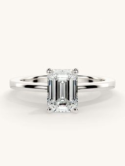 Valanova - White Gold Sterling Silver and Certified Lab Grown Diamond 1.00Cts Ring