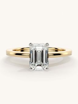 Valanova - Gold Sterling Silver and Certified Lab Grown Diamond 1.00Cts Ring