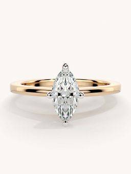 Valanova - Rose Gold Sterling Silver and Certified Lab Grown Diamond 0.50Cts Ring