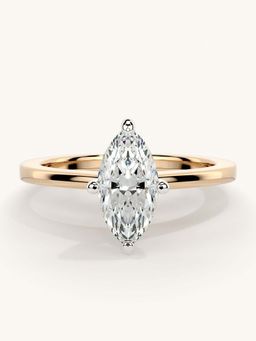 Valanova - Rose Gold Sterling Silver and Certified Lab Grown Diamond 0.75Cts Ring