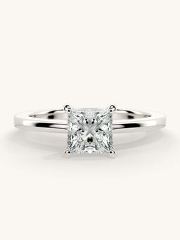 Valanova - White Gold Sterling Silver and Certified Lab Grown Diamond 0.75Cts Ring