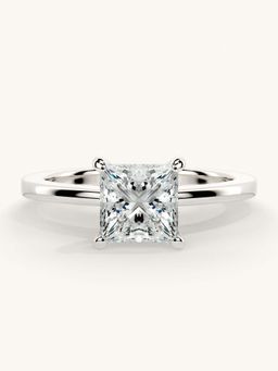 Valanova - White Gold Sterling Silver and Certified Lab Grown Diamond 1.00Cts Ring