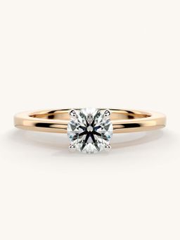 Valanova - Rose Gold Sterling Silver and Certified Lab Grown Diamond 0.50Cts Ring