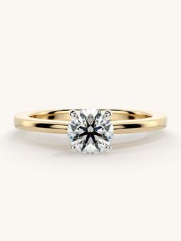 Valanova - Gold Sterling Silver and Certified Lab Grown Diamond 0.50Cts Ring