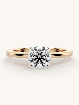 Valanova - Rose Gold Sterling Silver and Certified Lab Grown Diamond 0.75Cts Ring