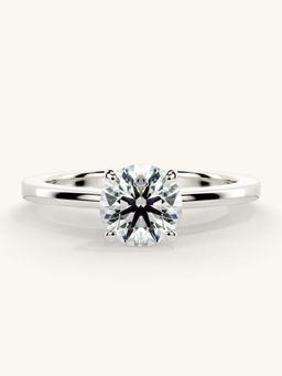 Valanova - White Gold Sterling Silver and Certified Lab Grown Diamond 0.75Cts Ring